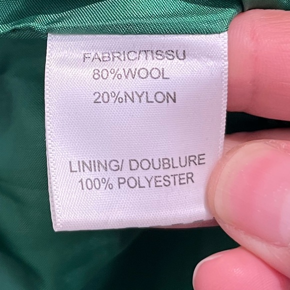 Cynthia Steffe Vibrant Green Wool Blend Coat Sz. XS/S - Picture 6 of 8